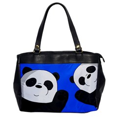 Cute Pandas Office Handbags by Valentinaart