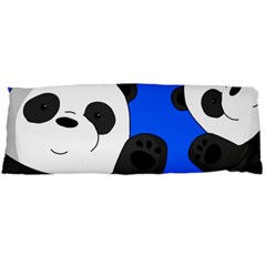 Cute Pandas Body Pillow Case (dakimakura) by Valentinaart