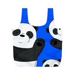 Cute Pandas Full Print Recycle Bags (m)  by Valentinaart