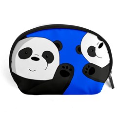 Cute Pandas Accessory Pouches (large)  by Valentinaart