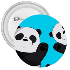 Cute Pandas 3  Buttons by Valentinaart