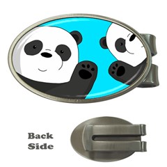 Cute pandas Money Clips (Oval) 