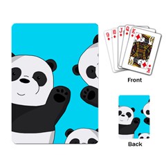 Cute Pandas Playing Card by Valentinaart