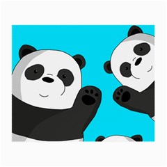 Cute pandas Small Glasses Cloth (2-Side)