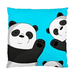 Cute Pandas Standard Cushion Case (one Side) by Valentinaart