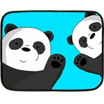 Cute pandas Fleece Blanket (Mini) 35 x27  Blanket