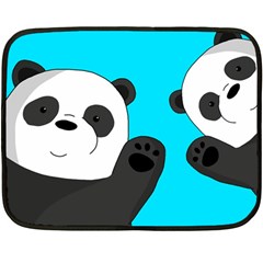 Cute pandas Double Sided Fleece Blanket (Mini) 