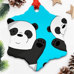 Cute pandas Ornament (Snowflake)