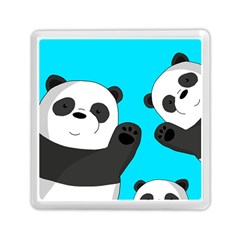 Cute Pandas Memory Card Reader (square)  by Valentinaart