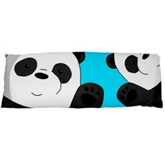 Cute Pandas Body Pillow Case (dakimakura) by Valentinaart