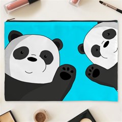 Cute Pandas Cosmetic Bag (xxxl)  by Valentinaart