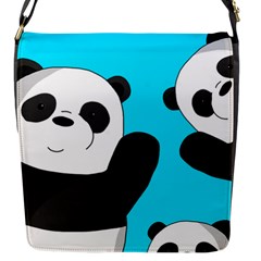 Cute pandas Flap Messenger Bag (S)