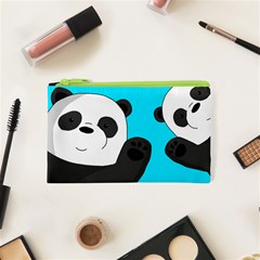 Cute Pandas Cosmetic Bag (xs) by Valentinaart