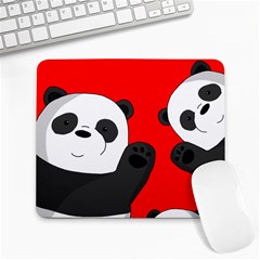 Cute Pandas Large Mousepads by Valentinaart