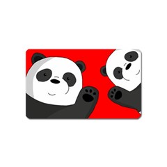 Cute Pandas Magnet (name Card) by Valentinaart