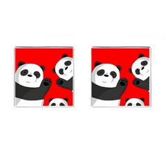 Cute Pandas Cufflinks (square) by Valentinaart