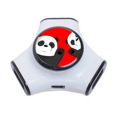 Cute Pandas 3-port Usb Hub by Valentinaart