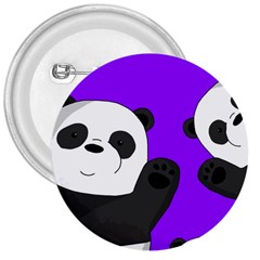 Cute Pandas 3  Buttons by Valentinaart