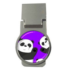 Cute Pandas Money Clips (round)  by Valentinaart