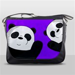 Cute pandas Messenger Bags Front