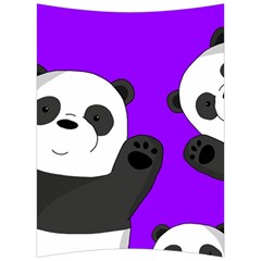 Cute Pandas Back Support Cushion by Valentinaart