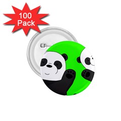 Cute Pandas 1 75  Buttons (100 Pack)  by Valentinaart