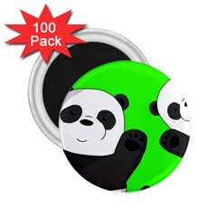 Cute Pandas 2 25  Magnets (100 Pack)  by Valentinaart