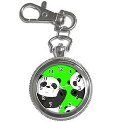 Cute Pandas Key Chain Watches by Valentinaart