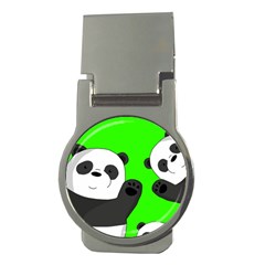 Cute Pandas Money Clips (round)  by Valentinaart