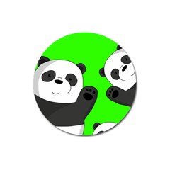 Cute Pandas Magnet 3  (round) by Valentinaart