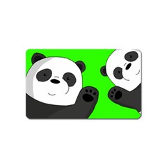 Cute Pandas Magnet (name Card) by Valentinaart