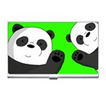 Cute pandas Business Card Holders Front