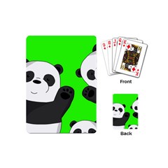 Cute Pandas Playing Cards (mini)  by Valentinaart