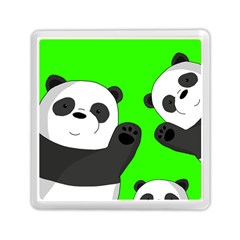 Cute Pandas Memory Card Reader (square)  by Valentinaart