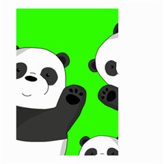 Cute Pandas Small Garden Flag (two Sides) by Valentinaart