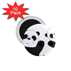 Cute Pandas 1 75  Magnets (10 Pack)  by Valentinaart