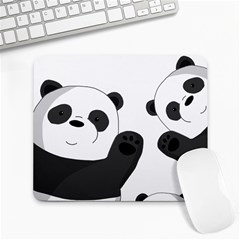 Cute Pandas Large Mousepads by Valentinaart