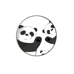 Cute Pandas Hat Clip Ball Marker (10 Pack) by Valentinaart