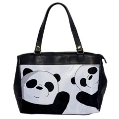 Cute Pandas Office Handbags by Valentinaart