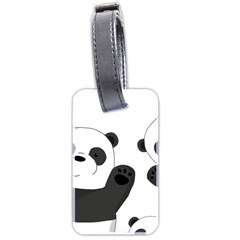 Cute Pandas Luggage Tags (two Sides) by Valentinaart