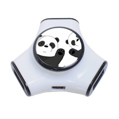 Cute Pandas 3-port Usb Hub by Valentinaart