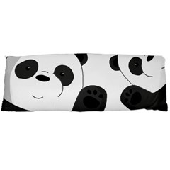 Cute Pandas Body Pillow Case (dakimakura) by Valentinaart