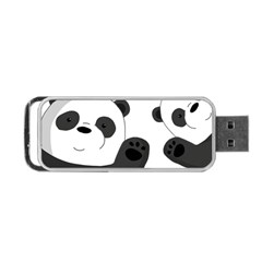 Cute Pandas Portable Usb Flash (one Side) by Valentinaart