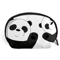 Cute Pandas Accessory Pouches (large)  by Valentinaart