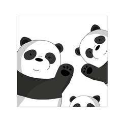 Cute Pandas Small Satin Scarf (square) by Valentinaart