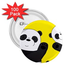 Cute Pandas 2 25  Buttons (100 Pack)  by Valentinaart