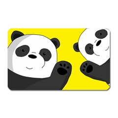 Cute Pandas Magnet (rectangular) by Valentinaart