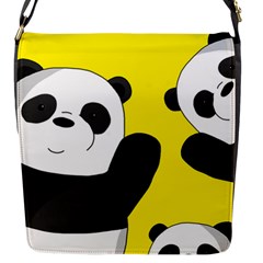 Cute Pandas Flap Messenger Bag (s) by Valentinaart