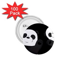 Cute Pandas 1 75  Buttons (100 Pack)  by Valentinaart