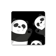 Cute Pandas Square Magnet by Valentinaart